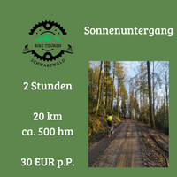 Geführte Mountainbiketour - Sonnenuntergang